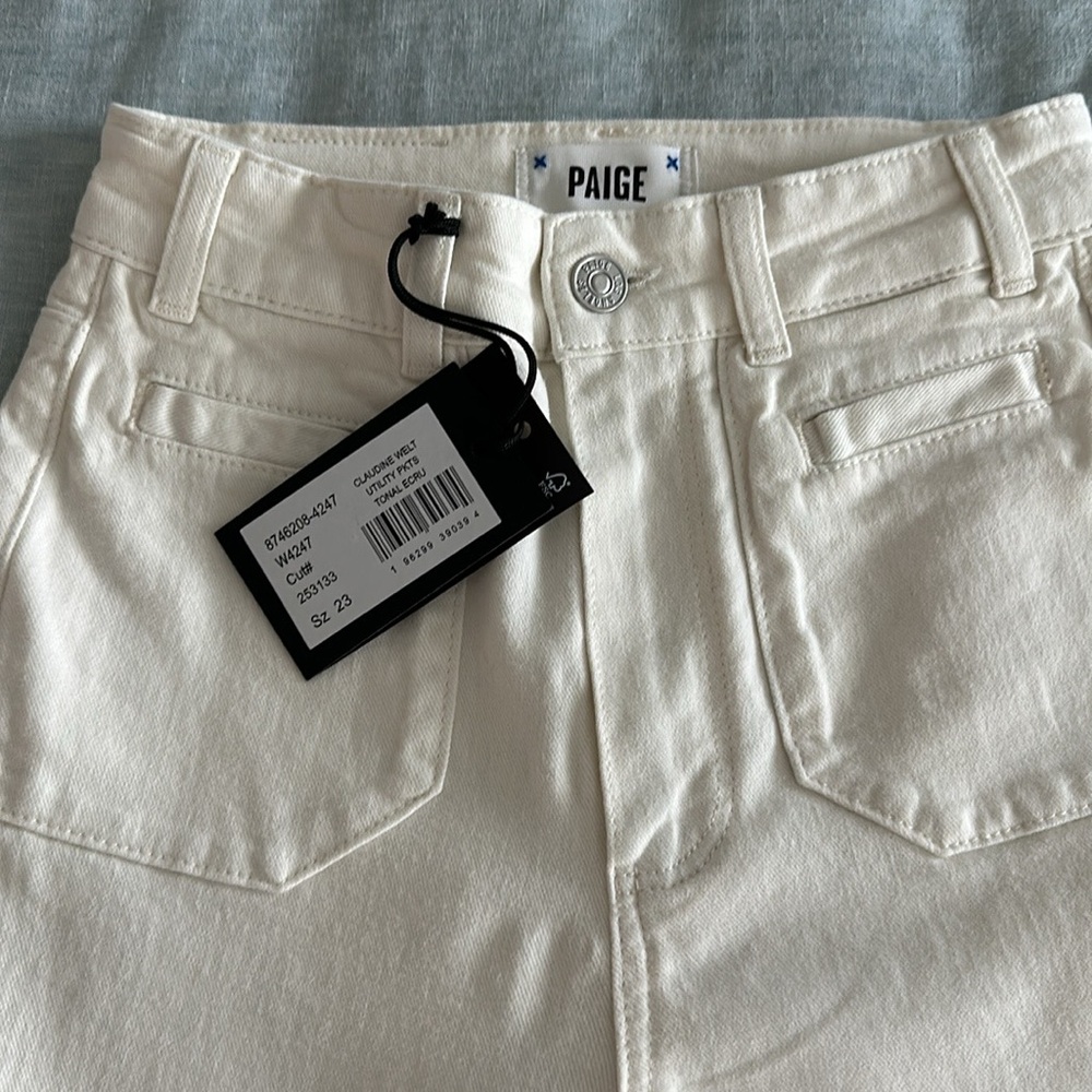 NWT Paige Claudine Ecru 23 - Picture 3 of 9